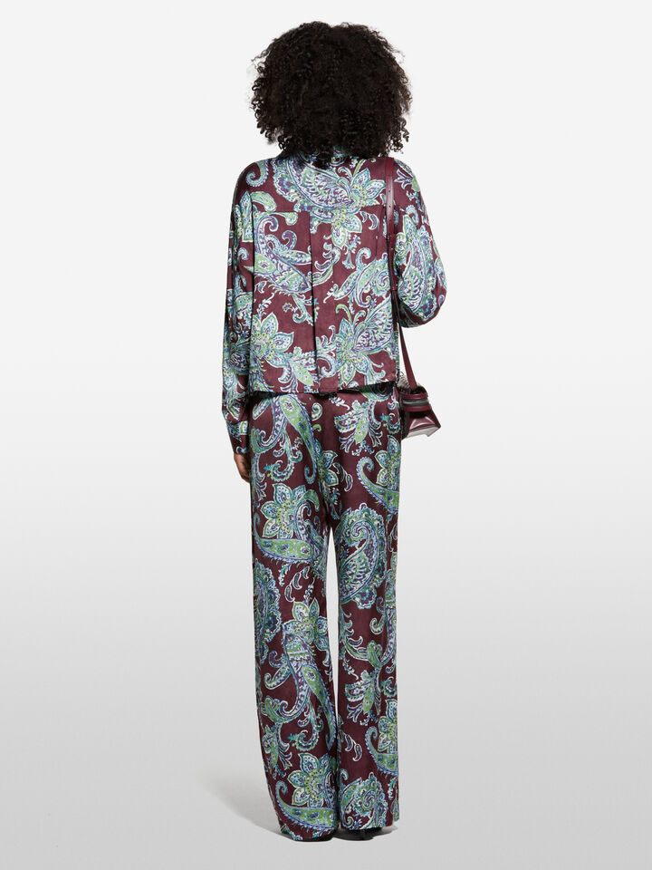 Paisley pattern shirt - women's shirts - Multi-color | Sisley image number 2